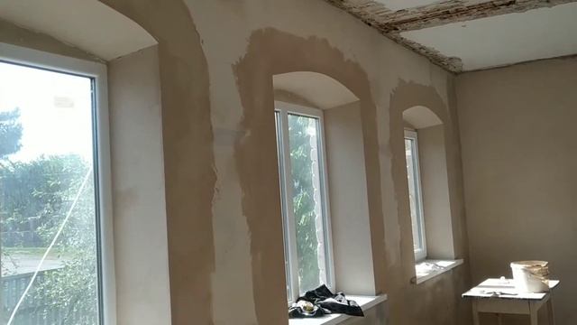 Зал под провило,сетка,Ротбанд.Ремонт Мариуполь,малярные работы. смотреть онлайн