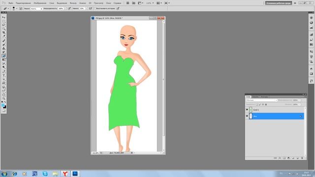как нарисовать в фотошоп "платья пером" смотреть онлайн