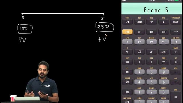 Texas Instruments BA II Plus Tutorial for CFA and FRM- How to avoid error 5 смотреть онлайн