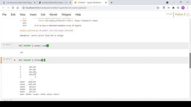 Video 5 - Python - Pandas Missing Values (NaN) смотреть онлайн