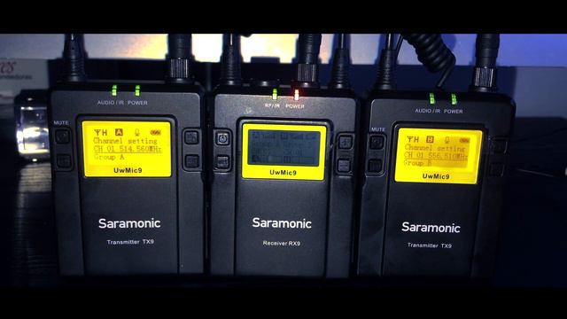 SETUP SARAMONIC UWMIC9 RX9 + TX9 + TX9 смотреть онлайн