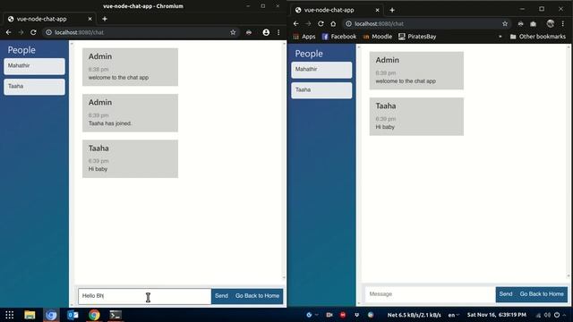 A Chat App Using node.js and Vue.js смотреть онлайн