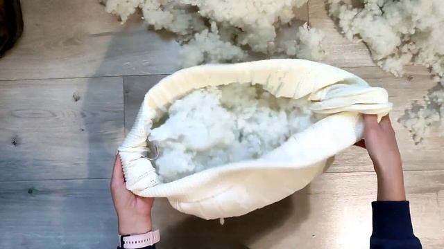 Пуф из старого свитера в скандинавском стиле /DIY pillow pouf easy to make смотреть онлайн