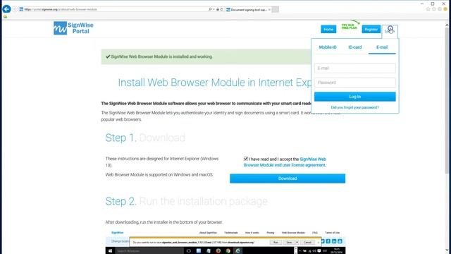 How to install web browser module - Windows 10 and Internet Explorer смотреть онлайн