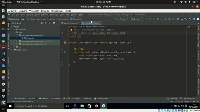 Android(Java/XML/SQLITE) - Aula 1 - Inicialização do Android Studio (Projeto Integrado - Unifev) смотреть онлайн