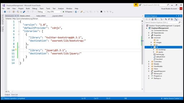 Install and use Bootstrap in ASP NET Core смотреть онлайн