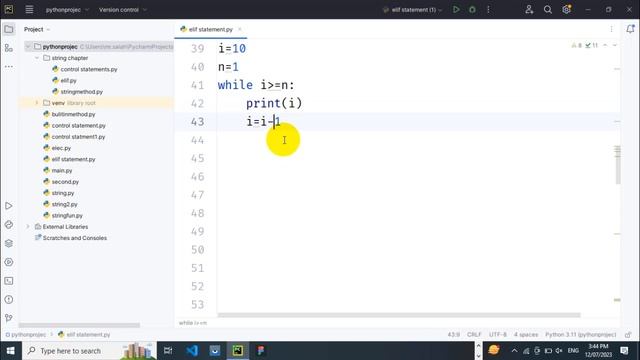 Python Loop | Python while loop | example | python for beginner complete course 2023 in Hindi смотреть онлайн