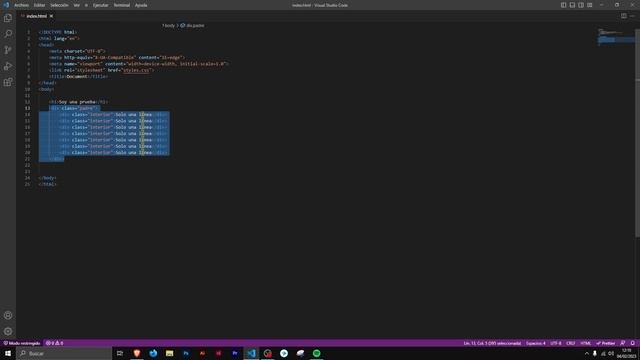 MOVER BLOQUE de CÓDIGO en VISUAL STUDIO CODE ? смотреть онлайн