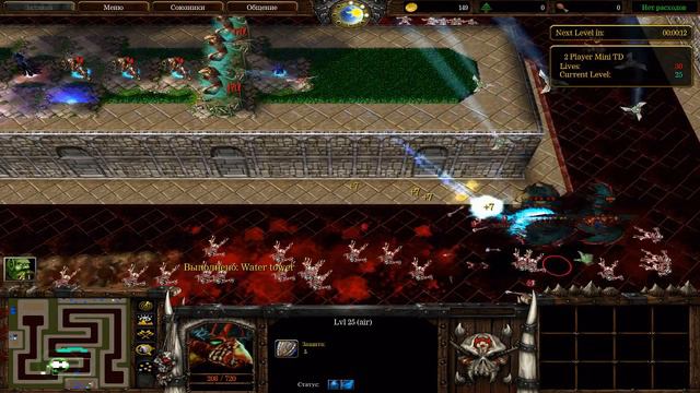 Warcraft 3 2x2 Mini TD (Варкрафт 3, карта Мини ТД). Прикольная карта! Полное прохождение. смотреть онлайн
