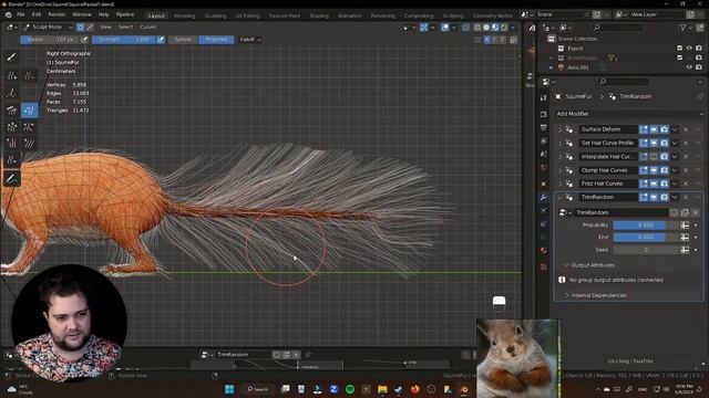 Чешем белку в Blender 3.5 + разбор ваших работ #20