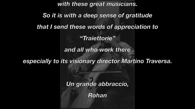 Traiettorie 2020 - Auguri da Rohan de Saram смотреть онлайн