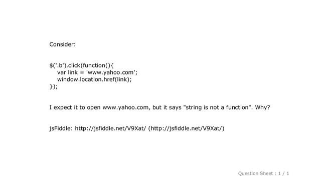 jQuery : String is not a function on window location href смотреть онлайн