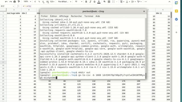 Google Sheets to CSV from command line смотреть онлайн