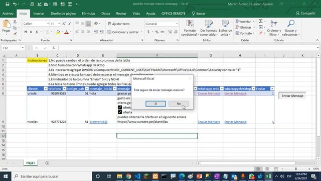 Como enviar mensajes masivo con macro en excel a whatsapp con vba 2023 смотреть онлайн