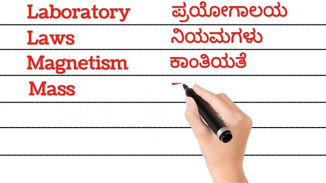 Science vocabulary | ವಿಜ್ಞಾನ ಶಬ್ದಗಳು | spoken English Kannada | смотреть онлайн
