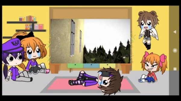 Afton Family react/Семья Афтонов реагирует на (фнаф 6 в школе прикол)