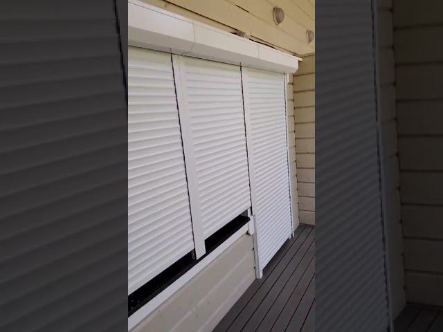 Белые рольставни АЛЮТЕХ автоматические, на окна и двери смотреть онлайн