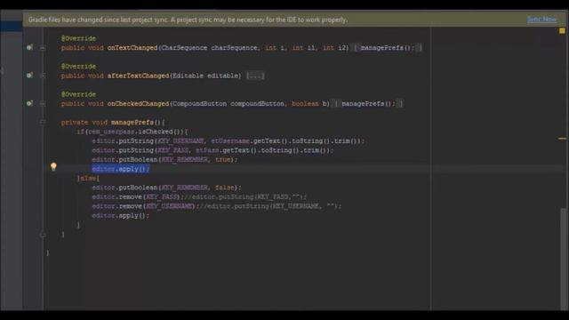 Working with Shared Preferences in android (remember username and password functionality) смотреть онлайн