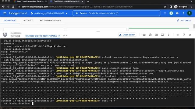 Data Loss Prevention Qwik Start JSON GSP107 смотреть онлайн