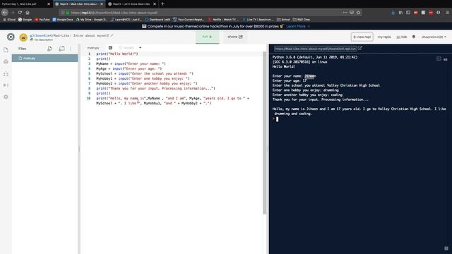Python Adventures Unit 1: Mad Libs смотреть онлайн