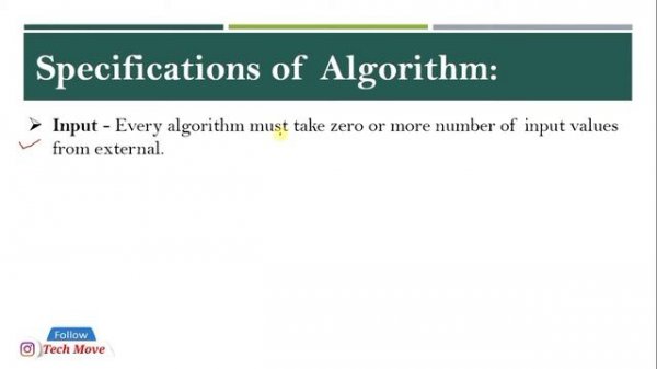 What is An Algorithm? | Specification of Algorithm | Need of Algorithm in Data Structure