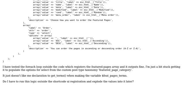 Wordpress: Grabbing taxonomy terms and inserting them into an array смотреть онлайн