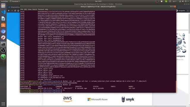 Docker Volumes Part 3. Internal volumes and CLI смотреть онлайн