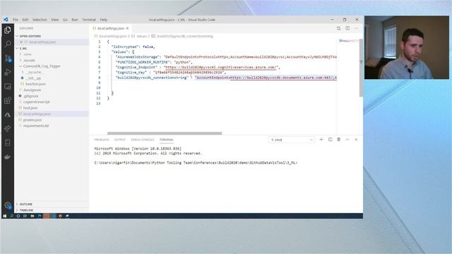 Build Python apps in Azure faster with Visual Studio Code | INT165B смотреть онлайн