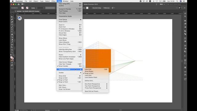 Как отключить/вкл сетку перспективы в иллюстраторе? Быстрые ответы на вопросы: "Как в иллюстраторе" смотреть онлайн