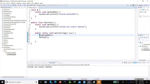 Java Session 6.2 - Static block and Static methods смотреть онлайн