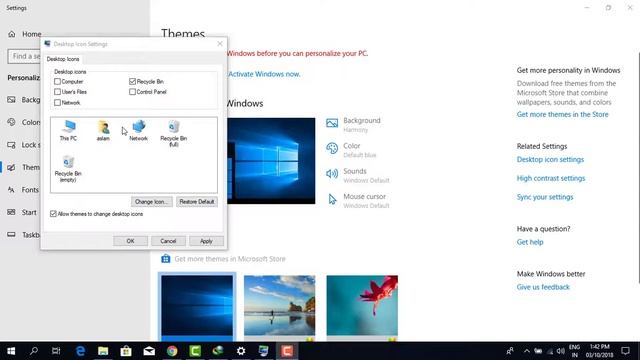 How to Add My Computer Icon on Windows 10 | Windows 10 icons settings смотреть онлайн