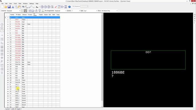 OrCAD Library Builder. Создание символа (1886ВЕ). смотреть онлайн