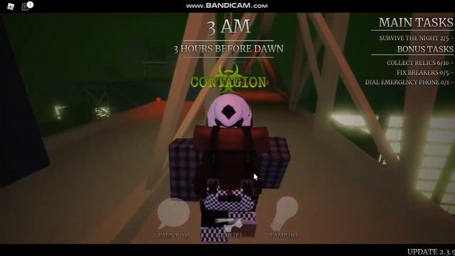 (Murch's Helmet + Inbuilt Sensor) Roblox Survive The Night gameplay. смотреть онлайн