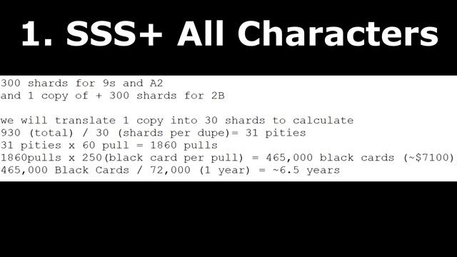 Here's why SS rank Nier Collab Characters is possible to get f2p -Black Card earnings and calcs- PG смотреть онлайн