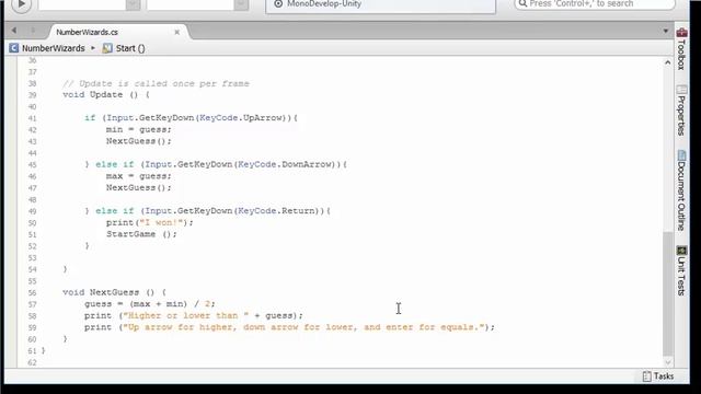 Game Dev Log 1 - Number Wizard смотреть онлайн