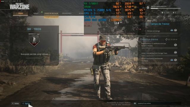 TESTE RYZEN 5 3500X 1080P GAMES, RX 5700XT 16GB смотреть онлайн