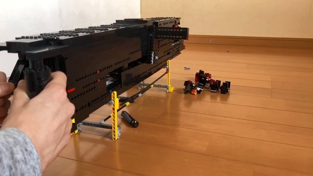 LEGO GUN brick shooting & shell ejecting [Heavy machine gun prototype Ver2] смотреть онлайн