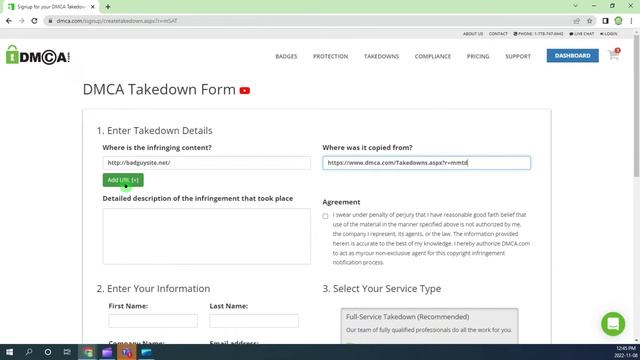 Creating a Takedown Notice Using DMCA.com смотреть онлайн