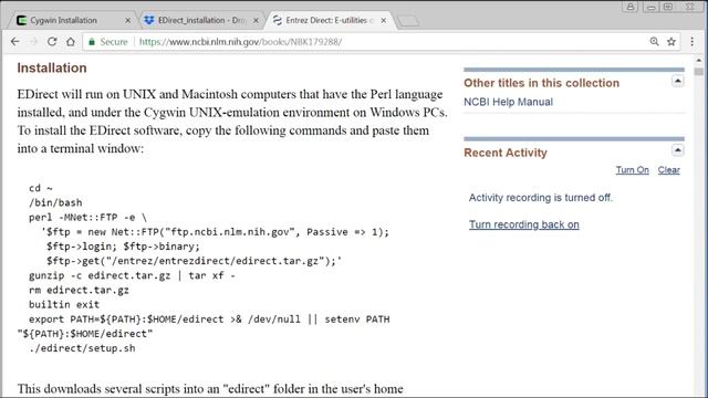 How to Install Cygwin on Windows and How to Install EDirect смотреть онлайн
