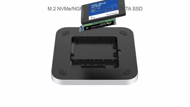 Qwiizlab Docking Station With Dual Drive Enclosure For Mac Mini M2