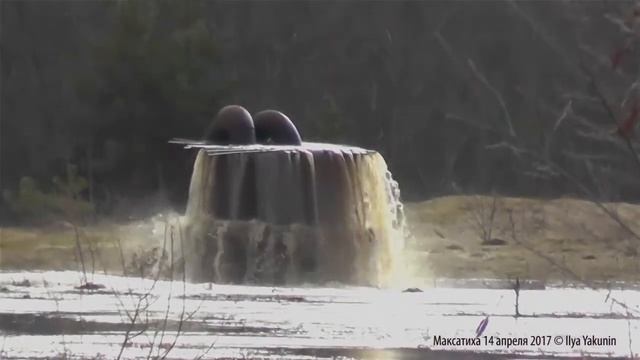 Накопитель сточных вод от очистных и разлив реки Волчина смотреть онлайн