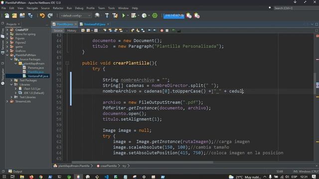 Crear PDF con JAVA que incluya imagen tablas y guardar con nombre personalizado смотреть онлайн