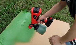 Классный аккумуляторный краскопульт с Алиэкспресс.Электрический распылитель!