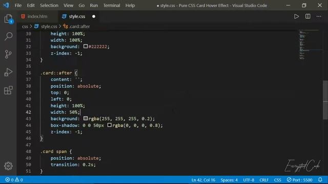 Neon Card Hover Effect with Pure CSS & Html | Encrypted Code смотреть онлайн