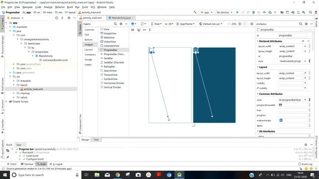 Progress Bar in Android app by Android studio | Android app development in android studio tutorials смотреть онлайн