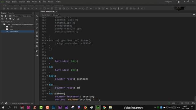 HTML ve CSS Ders 42 Counter Kullanımı смотреть онлайн