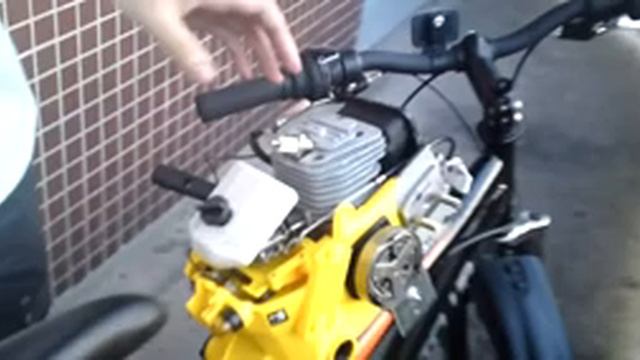 Тестовый запуск бензовелосипеда смотреть онлайн