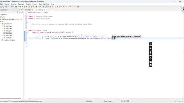 Write a program to Remove all empty Strings from List смотреть онлайн