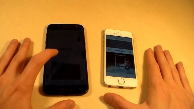 Samsung Galaxy J5 2017 vs iPhone 5S (HD) смотреть онлайн