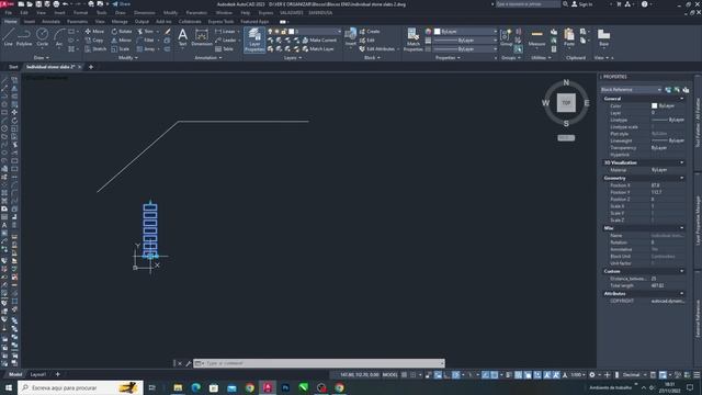 Autocad Dynamic Block - Individual stone slabs 2 (Plan) смотреть онлайн